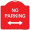 Signmission No Parking With Bidirectional Arrow Heavy-Gauge Aluminum Architectural Sign, 18" x 18", RW-1818-9954 A-DES-RW-1818-9954 - alternate 1
